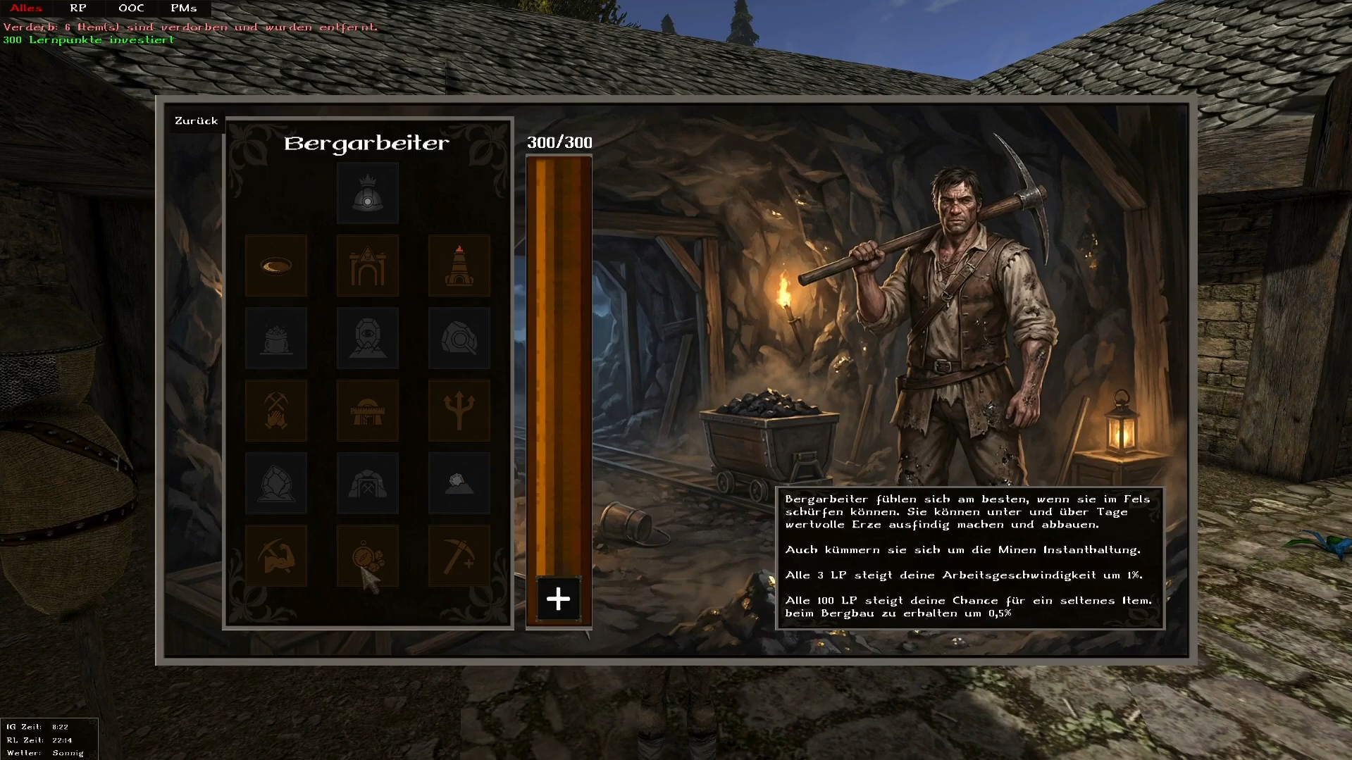 Bergarbeiter Talentbaum